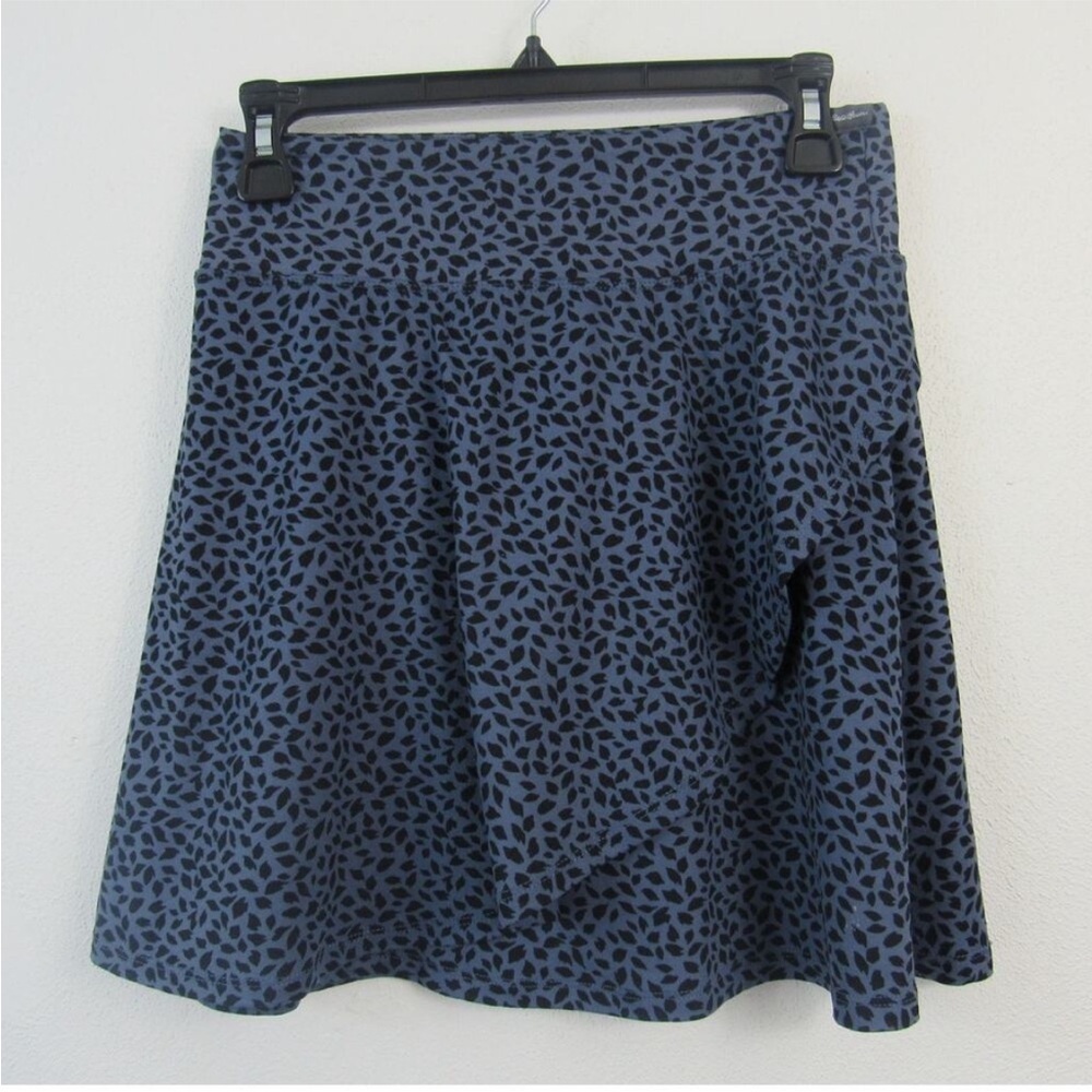 Eddie Bauer Kacey Skirt Mini Stretch Animal Print Blue 
Black Womens XS NWOT